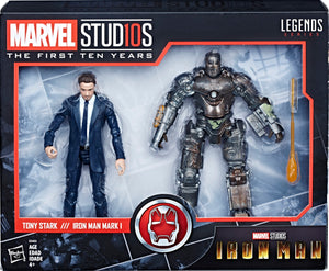 Marvel Legends Series Iron Man Tony Stark and Mark I [Marvel Studios 10th Anniversary] [Exclusive]