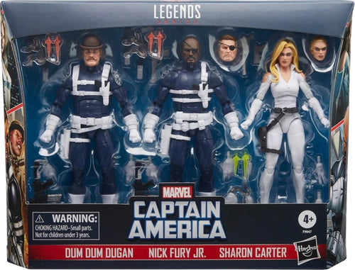 Marvel Legends Series - Shield 3 Pack (Dum Dum Dugan, Sharon Carter and Nick Fury Jr) -[Exclusive]