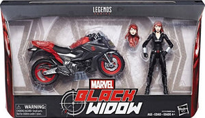 Black Widow & Motorcycle (Exclusive)