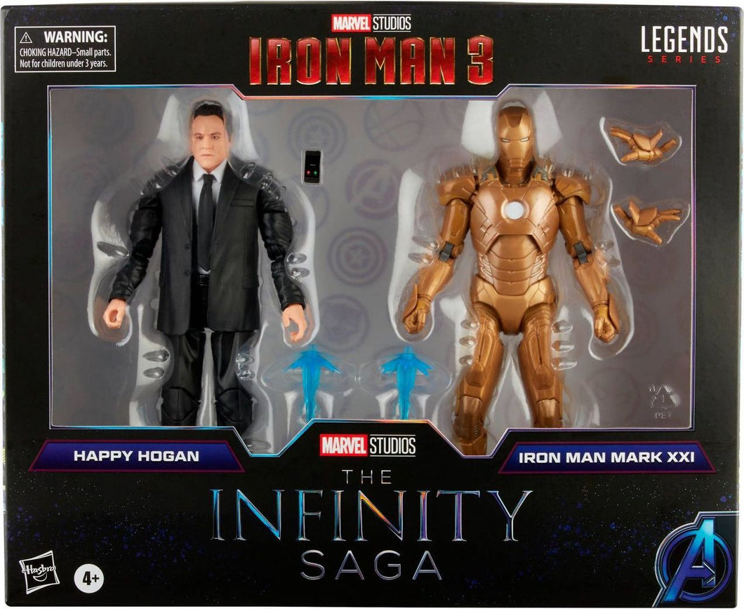 Marvel Legends Series - Infinity Saga - Happy Hogan and Iron Man Mark 21 (Iron Man 3) - [Exclusive]