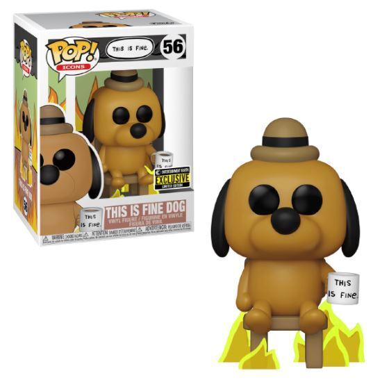Pop! Icons This is Fine Dog [Exclusive]