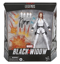 Load image into Gallery viewer, Black Widow Marvel Legends 6-Inch Deluxe White Costume Action Figure with Stand