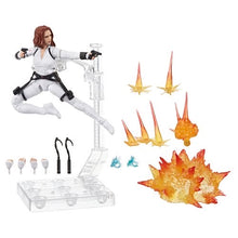 Load image into Gallery viewer, Black Widow Marvel Legends 6-Inch Deluxe White Costume Action Figure with Stand